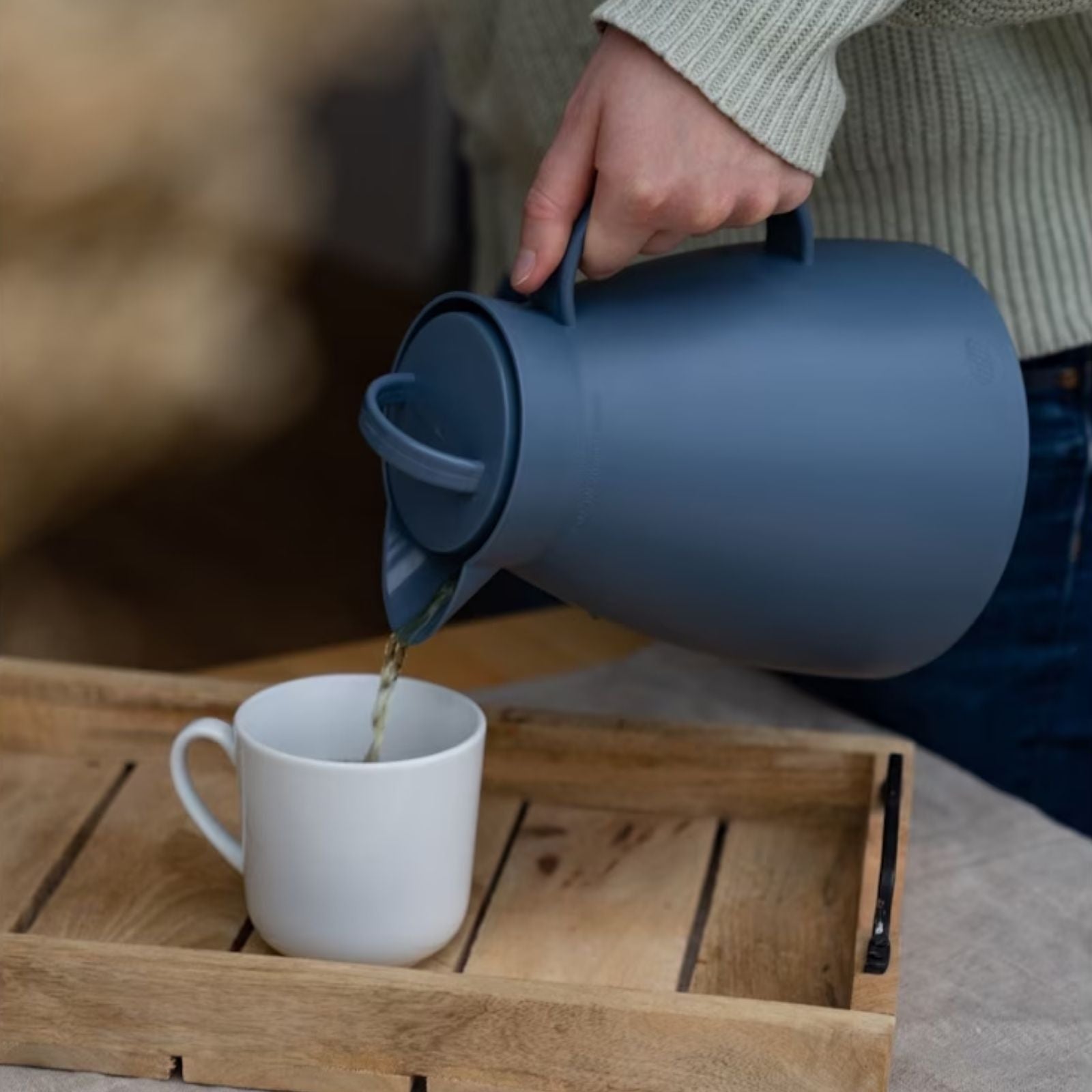 Alfi Dan Vintage İndigo Mat Karaf Termos 1L