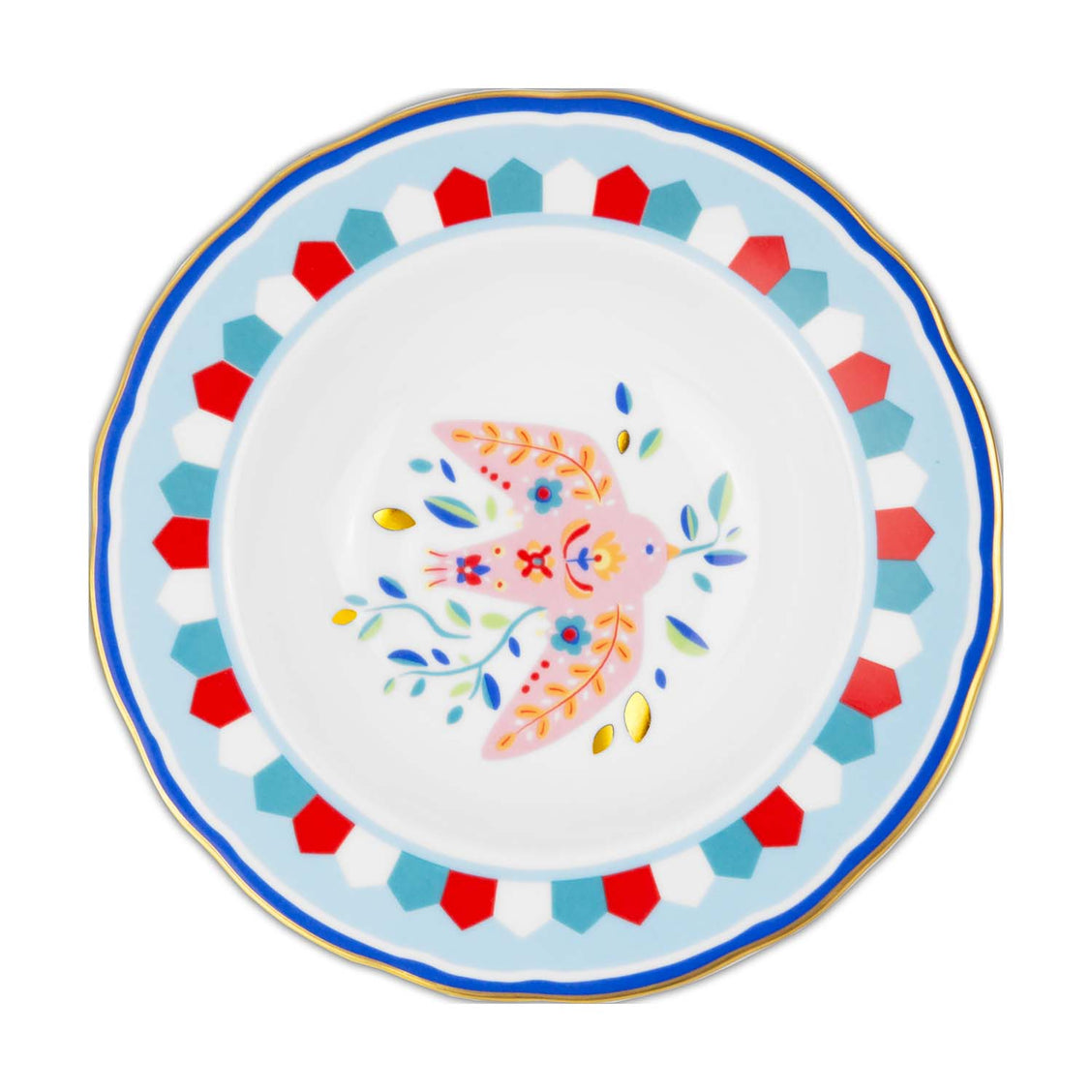Baci Milano Mamma Mia Kuş Desenli Tabak 22 cm