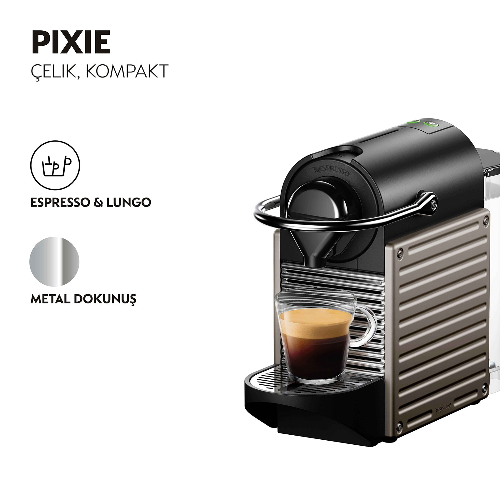 NESPRESSO C61 PIXIE TITAN KAHVE MAKİNESİ