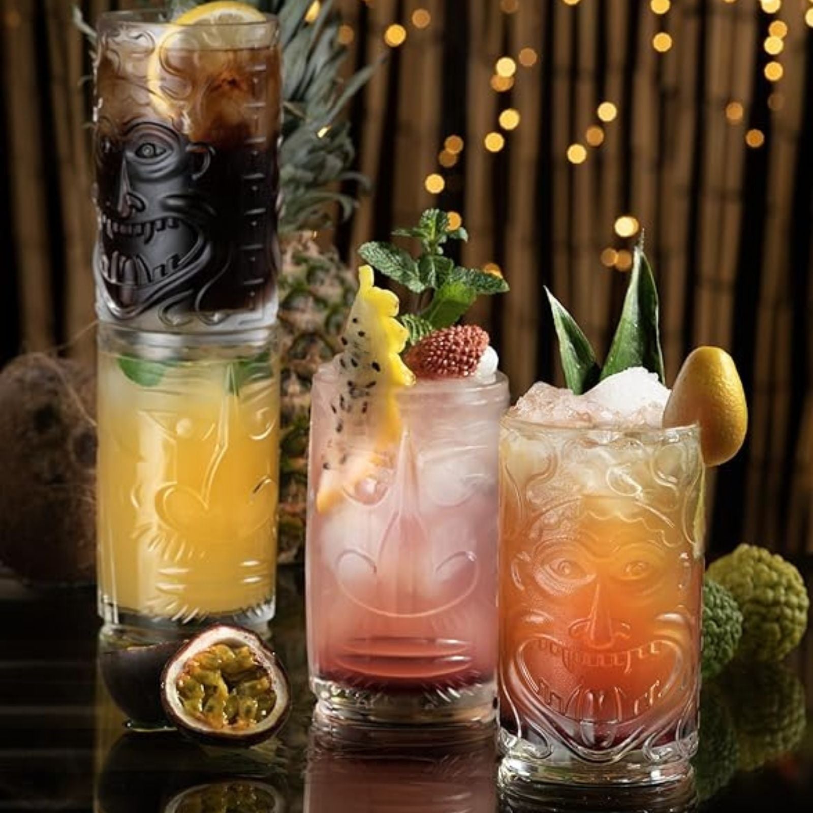 Rcr Tiki Sardinia 4'lü Meşrubat Bardak Takımı 460 ml