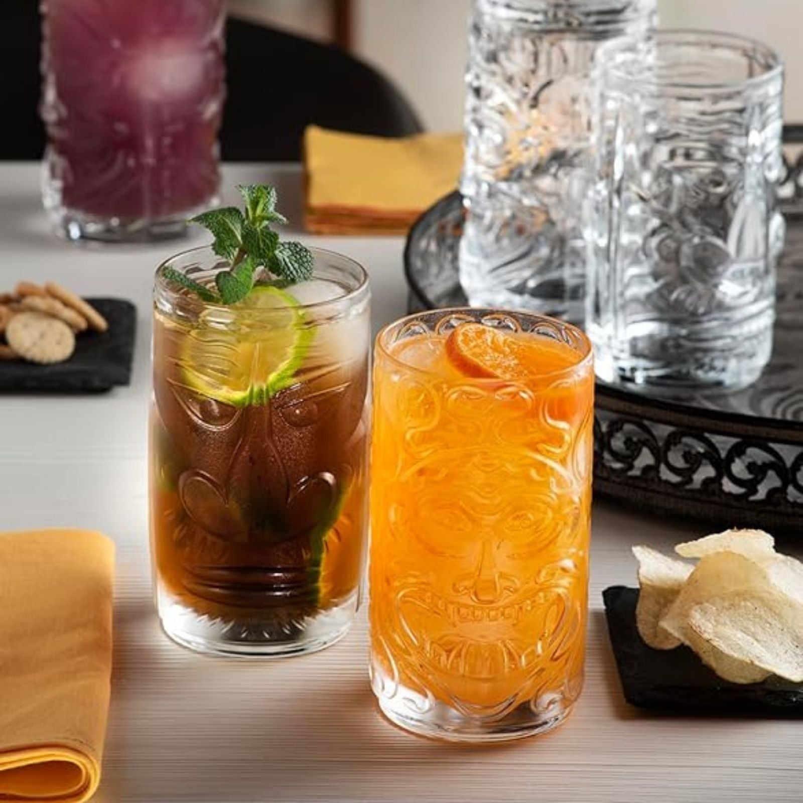 Rcr Tiki Sardinia 4'lü Meşrubat Bardak Takımı 460 ml