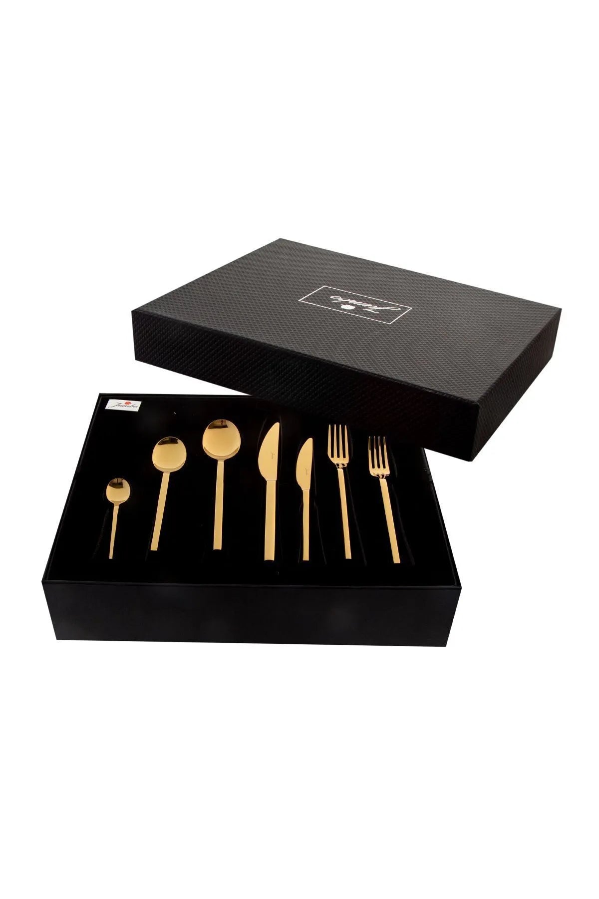 Jumbo 8100 Titanyum Gold 12 Kişilik 84 Parça Çatal Kaşık Bıçak Takımı