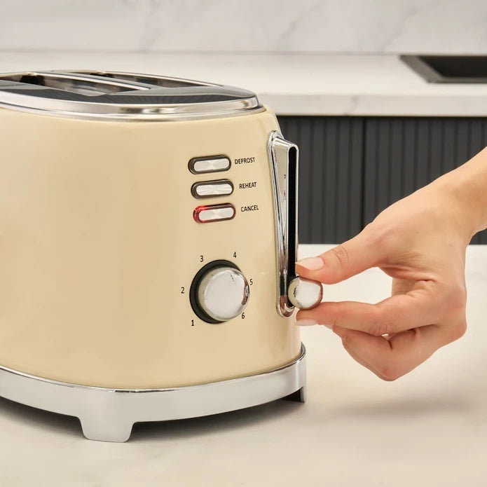 Homend Vintage Breadfast 1527H Ekmek Kızartma Makinesi Krem