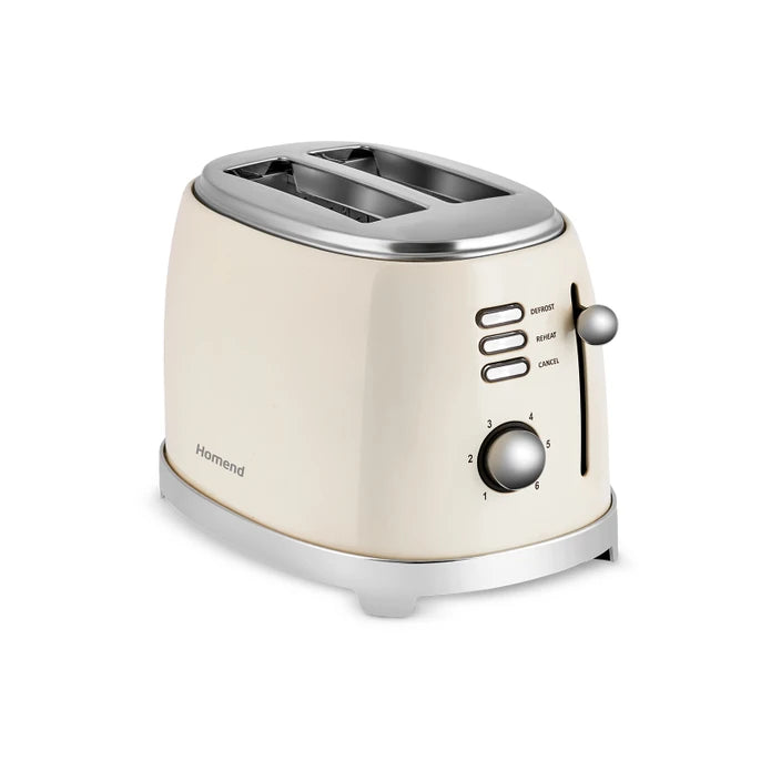 Homend Vintage Breadfast 1527H Ekmek Kızartma Makinesi Krem