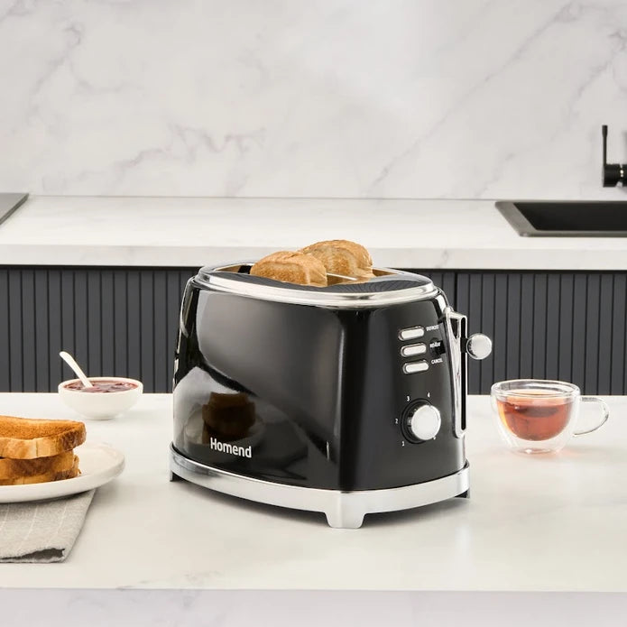 Homend 5'li Vintage Set Siyah (Kahve Makinesi+Stand Mikser+ Blender+Ekmek Kızartma Makinesi+Kettle)