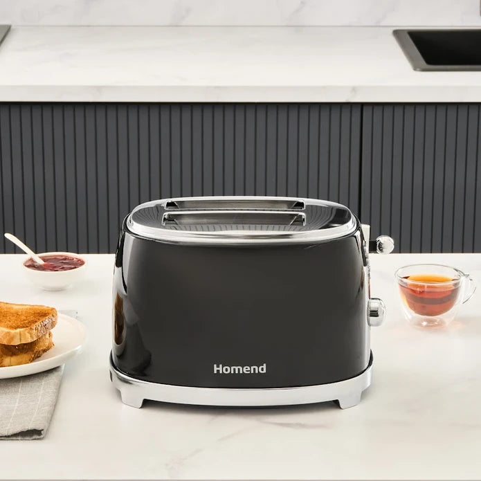 Homend Vintage Breadfast Ekmek Kızartma Makinesi Siyah