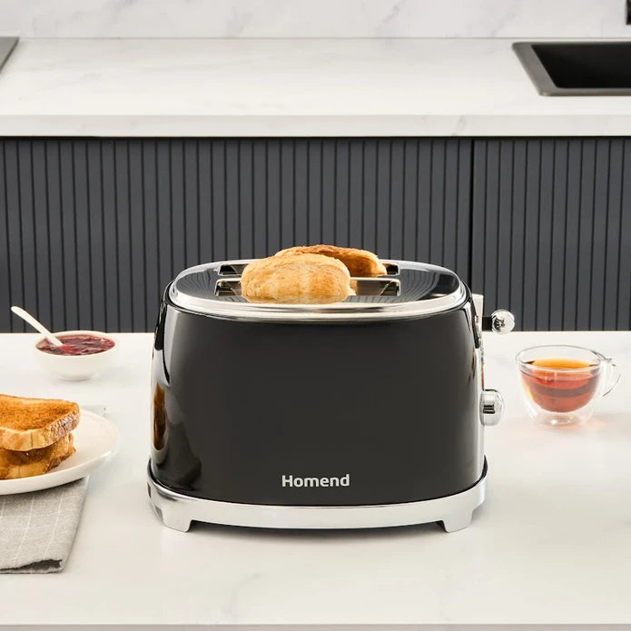 Homend Vintage Breadfast Ekmek Kızartma Makinesi Siyah