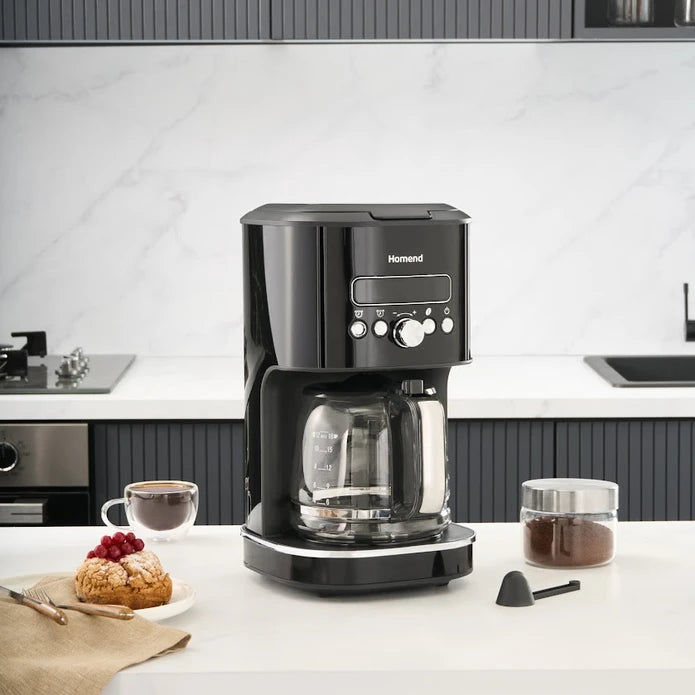 Homend 5'li Vintage Set Siyah (Kahve Makinesi+Stand Mikser+ Blender+Ekmek Kızartma Makinesi+Kettle)