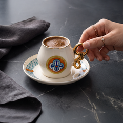 Jumbo Tide 6 Kişilik Kahve Fincan Takımı