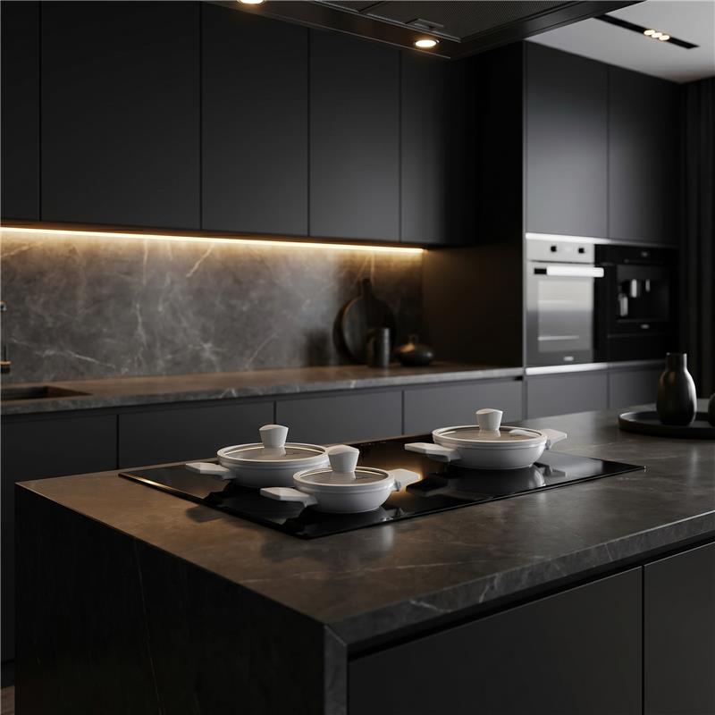 Jumbo Swiss Crystal  6 Parça Light Grey Sahan Seti