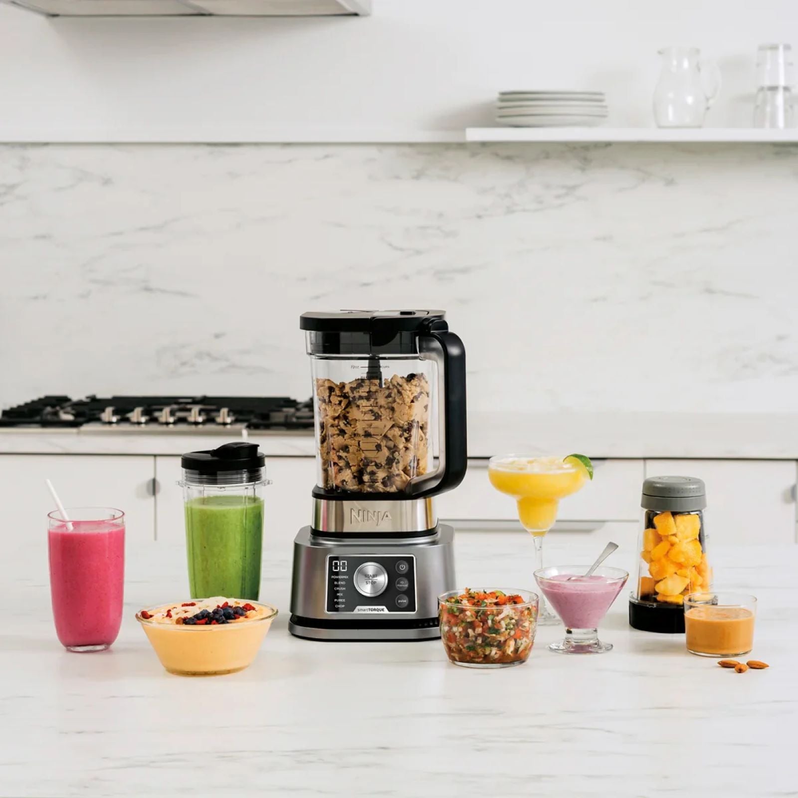 NINJA FOODI 3 IN 1 AKILLI TORK VE AUTO-IQ SİSTEMLİ POWER NUTRİ BLENDERGÜMÜŞ