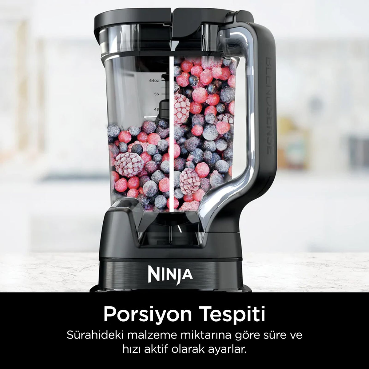 NINJA DETECT BLENDSENSE POWER BLENDER MUTFAK SİSTEMİ SİYAH