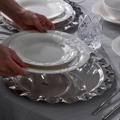 Jumbo Lily 24 Parça 6 Kişilik Yemek Takımı & 6 Kişilik 42 Parça Çatal Kaşık Bıçak Takımı Hediyeli