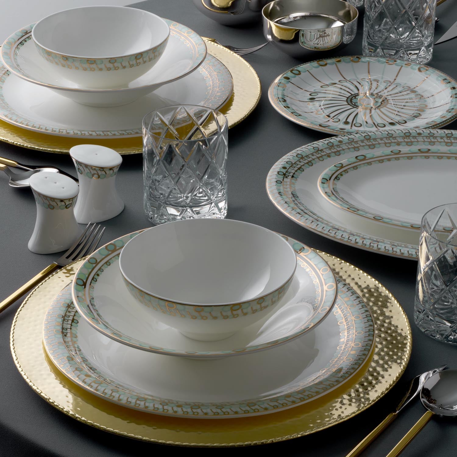 Jumbo Green Glamor 58 Parça 12 Kişilik Yemek Takımı