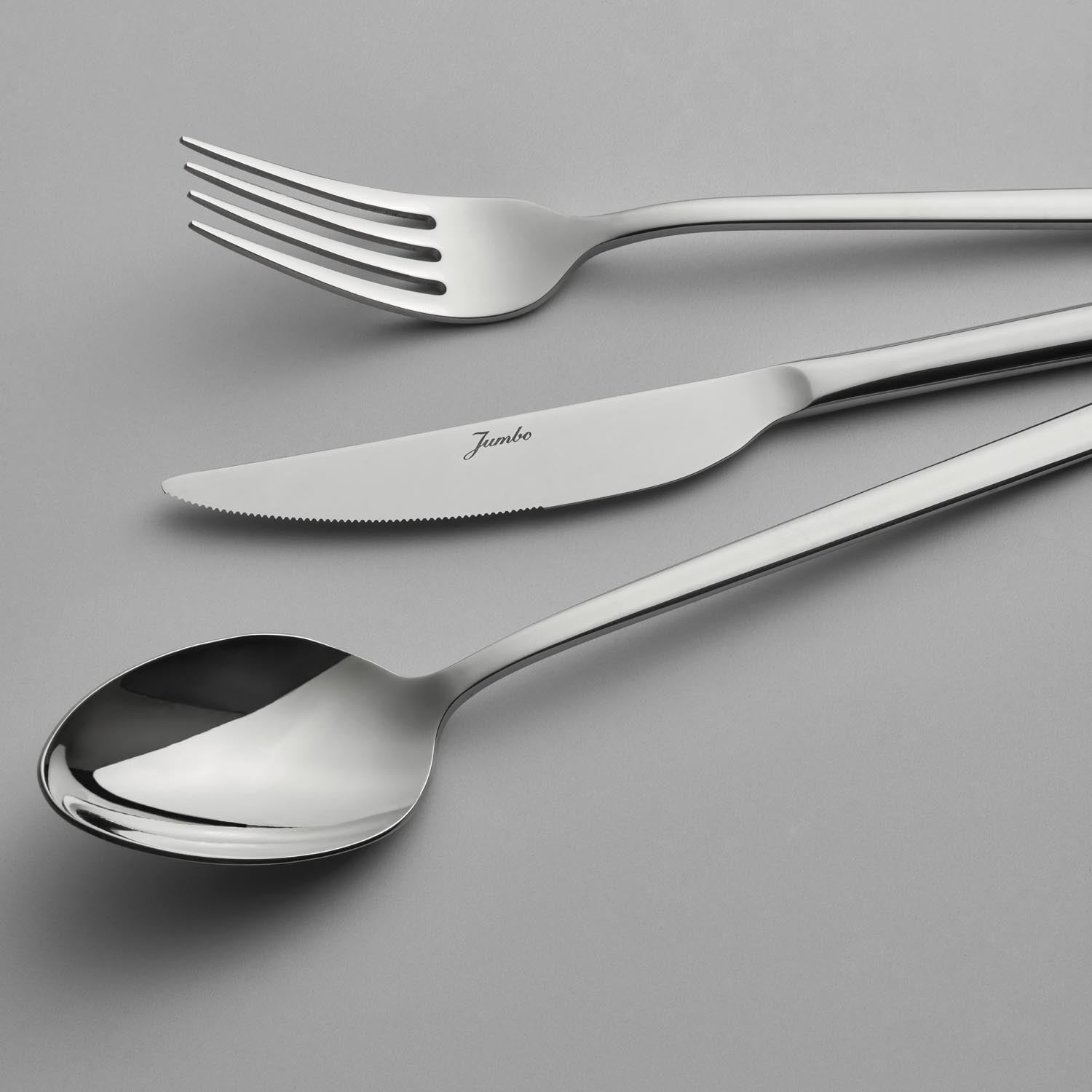 Jumbo 2001 84 Parça 12 Kişilik Çelik Çatal Kaşık Bıçak Takımı