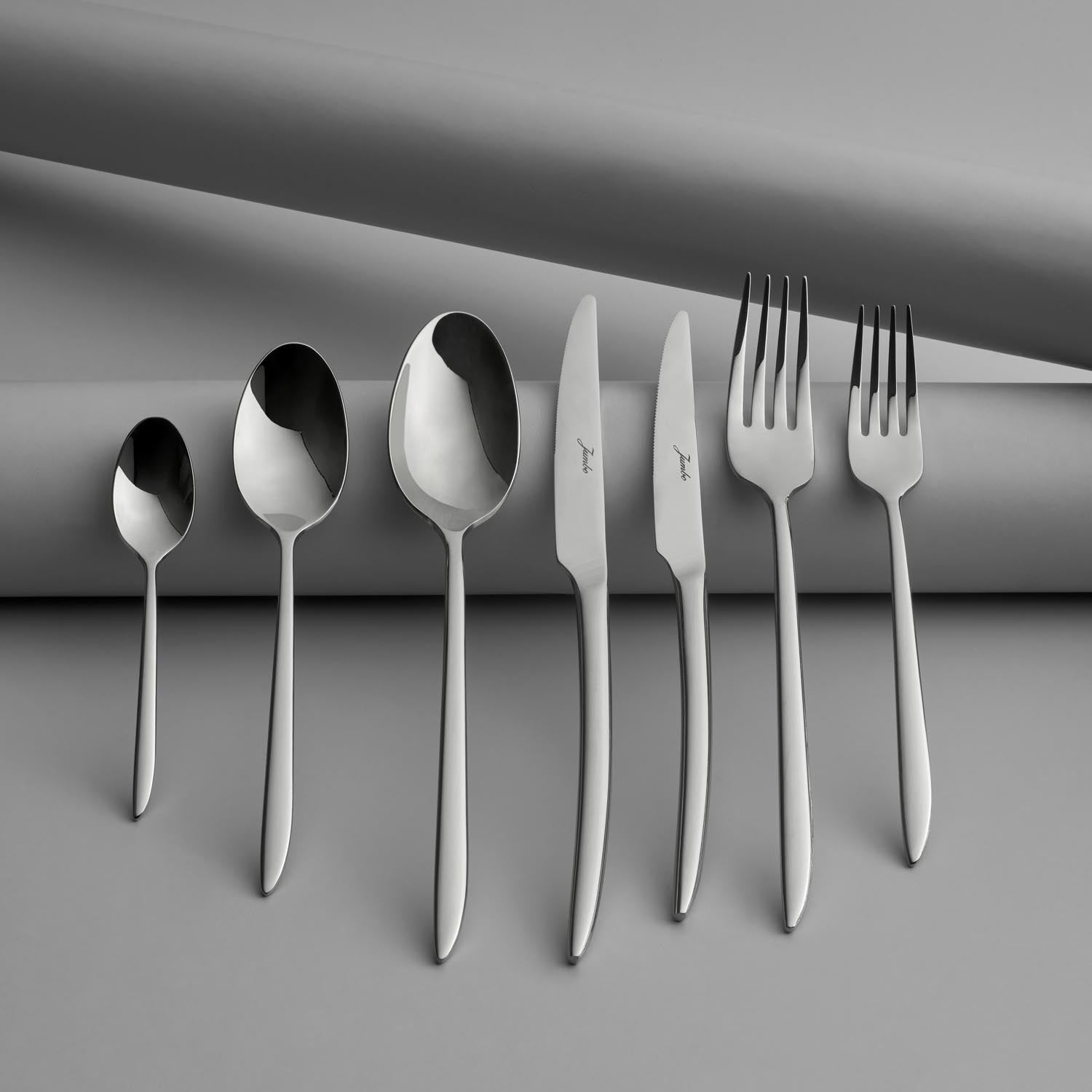 Jumbo 2600 84 Parça 12 Kişilik Çelik Çatal Kaşık Bıçak Takımı