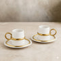 Jumbo Bond Gold 2 Kişilik Kahve Fincan Takımı