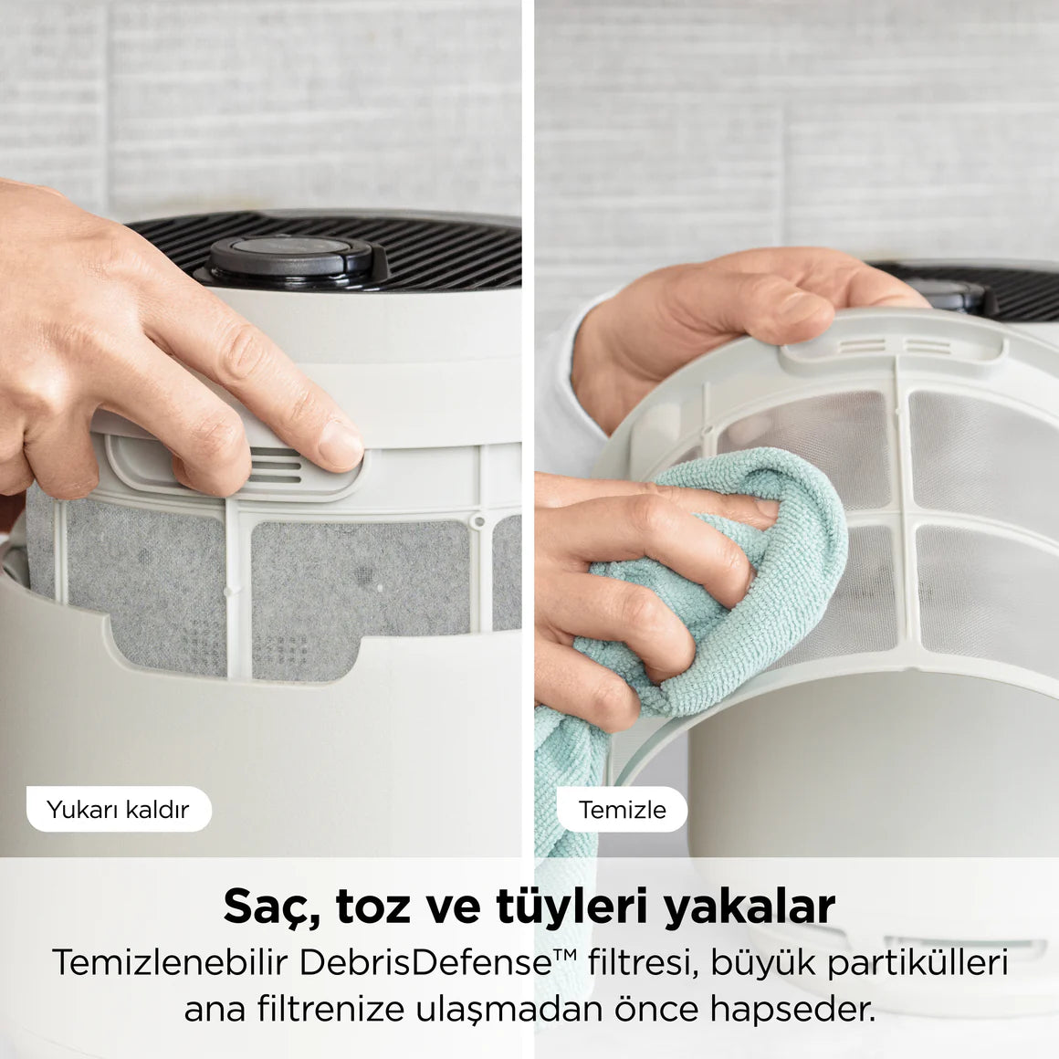 Shark NeverChange5 Compact Pro Hava Temizleyici HP072EU