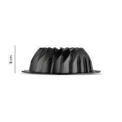 Jumbo Shark Swiss Black Yuvarlak Kek Kalıbı