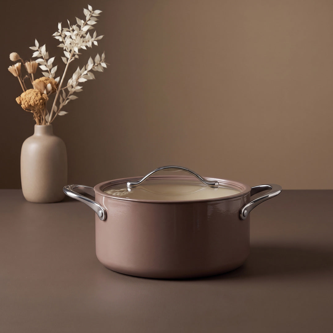 Jumbo Palencia Swiss Crystal Brown 7 Parça Tencere Seti