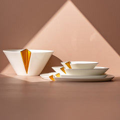 Jumbo Notch Gold 58 Parça 12 Kişilik Yemek Takımı