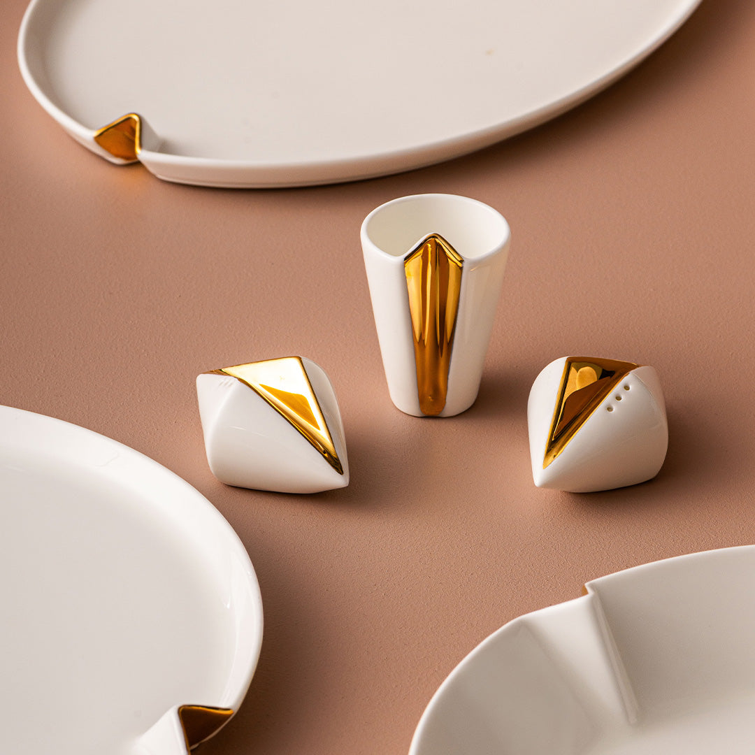 Jumbo Notch Gold 58 Parça 12 Kişilik Yemek Takımı