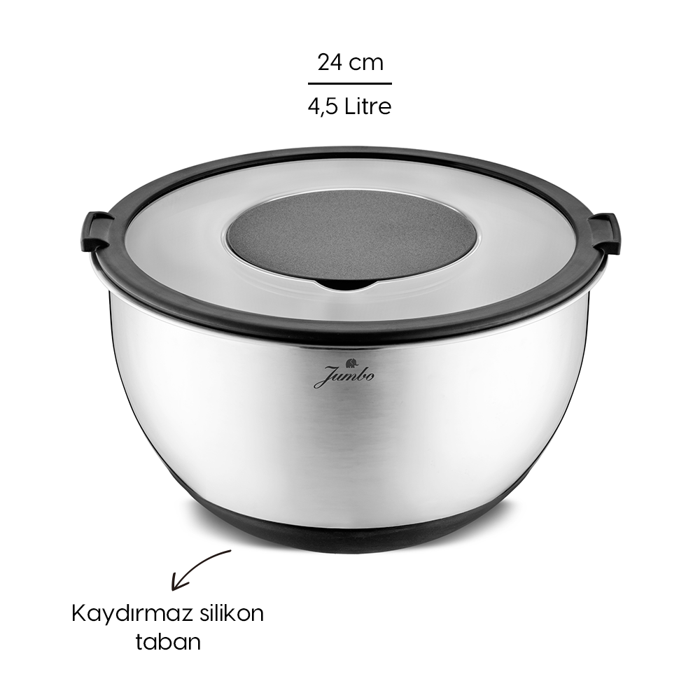 Jumbo New Globe Rendeli Saklama Kabı 24 cm