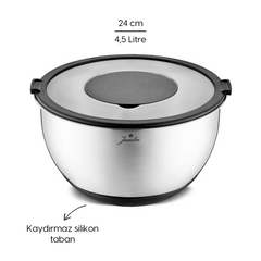 Jumbo New Globe Rendeli Saklama Kabı 24 cm