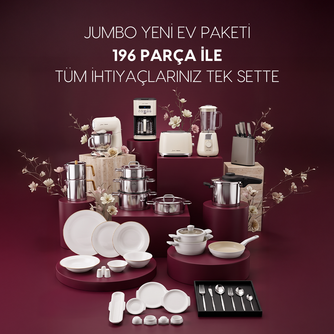 Jumbo 196 Parça Yeni Ev Paketi