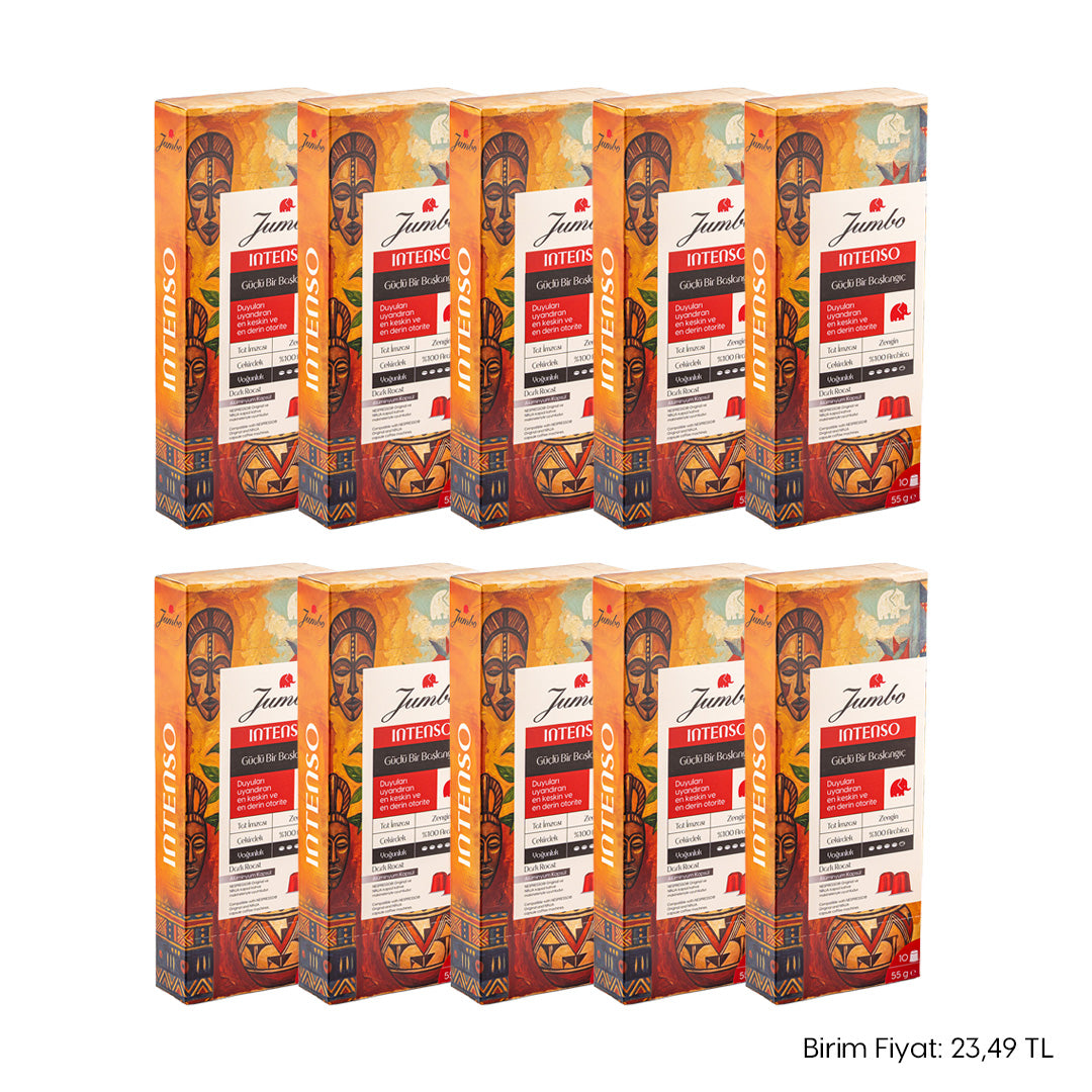 Jumbo Intenso Dark Roast Kapsül Kahve 55 gr 10'lu Paket