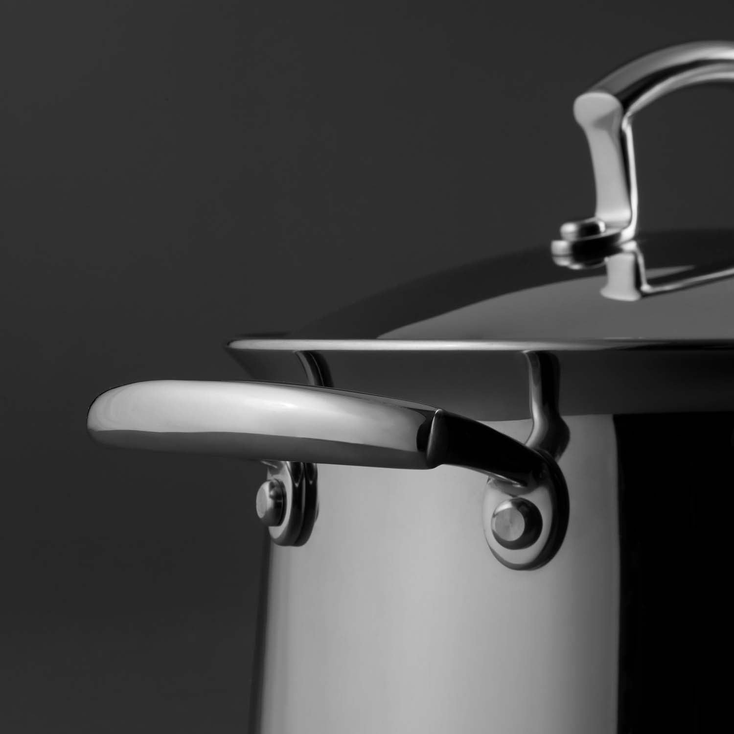 Jumbo Flame 5PLY 8 Parça İndüksiyon Tabanlı Çelik Tencere Seti