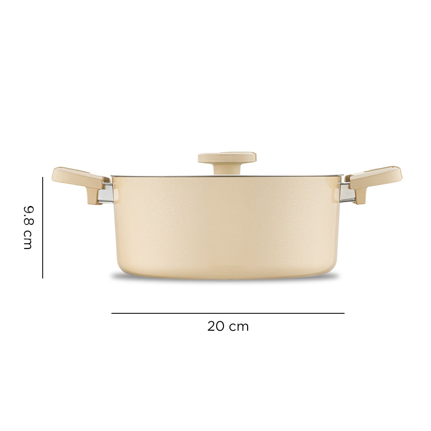Jumbo Swiss Crystal Dark Cream 5 Parça Tencere Seti