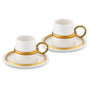 Jumbo Bond 4 Parça 2 Kişilik Kahve Fincan Takımı Gold