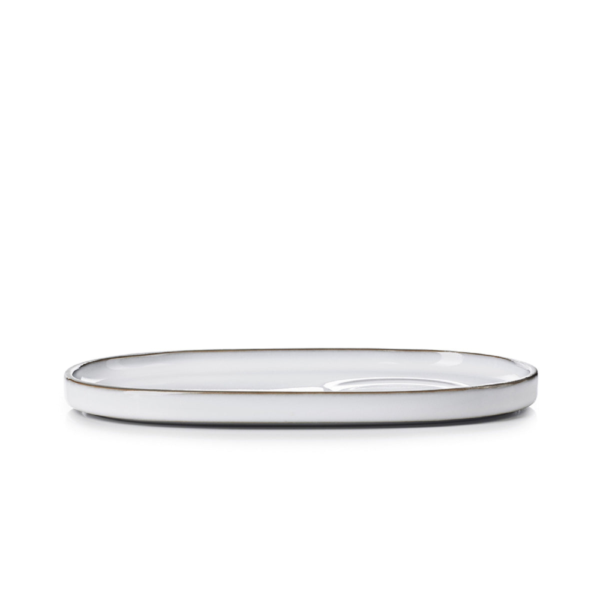 Revol Caractere Gourmet Beyaz Fincan Tabağı 18x11 cm