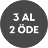Jumbo Smart Grey 3'lü Maşa Seti Sol Üst Badge