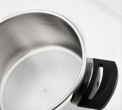 Jumbo Procook 6 Litre Siyah Açık Gri Paslanmaz Çelik Düdüklü Tencere