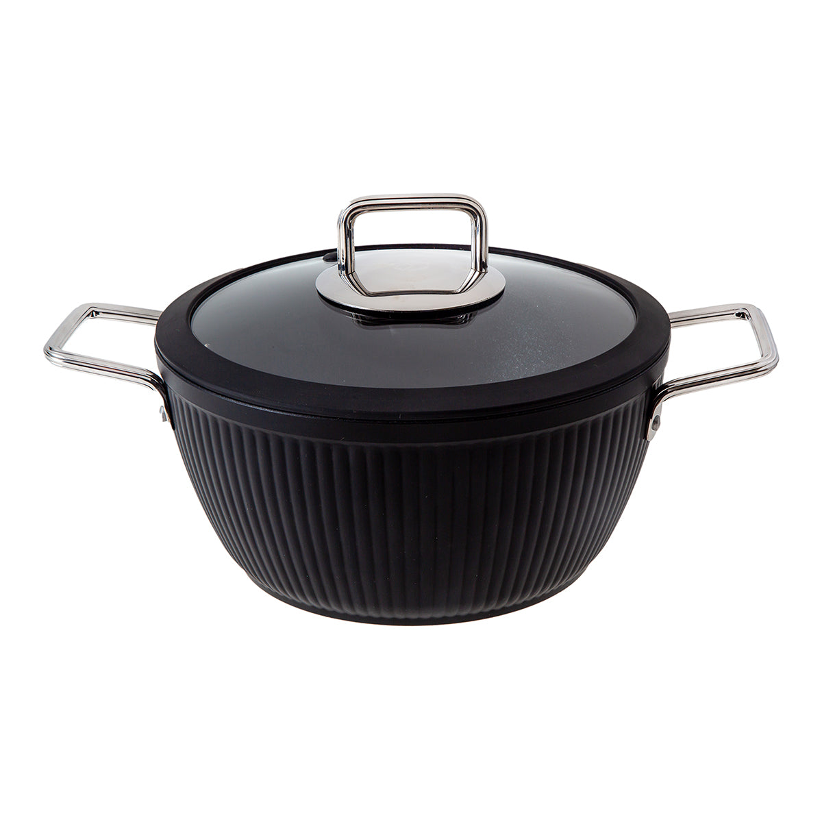 Jumbo Dublin Black 7 Parça Granit Tencere Seti