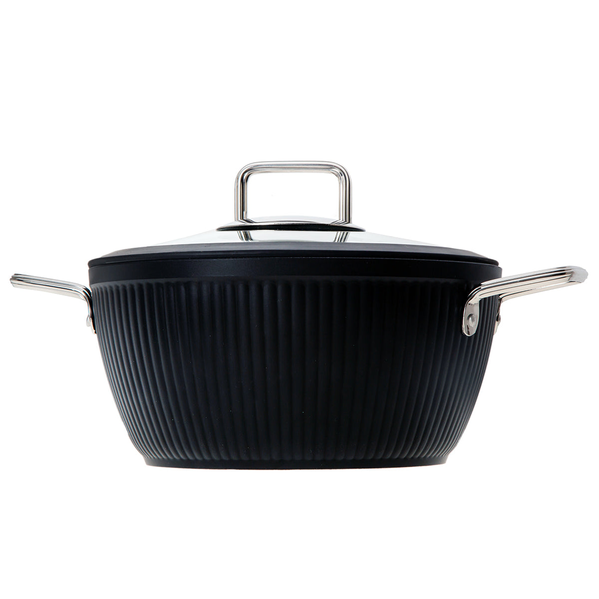 Jumbo Dublin Black 7 Parça Granit Tencere Seti