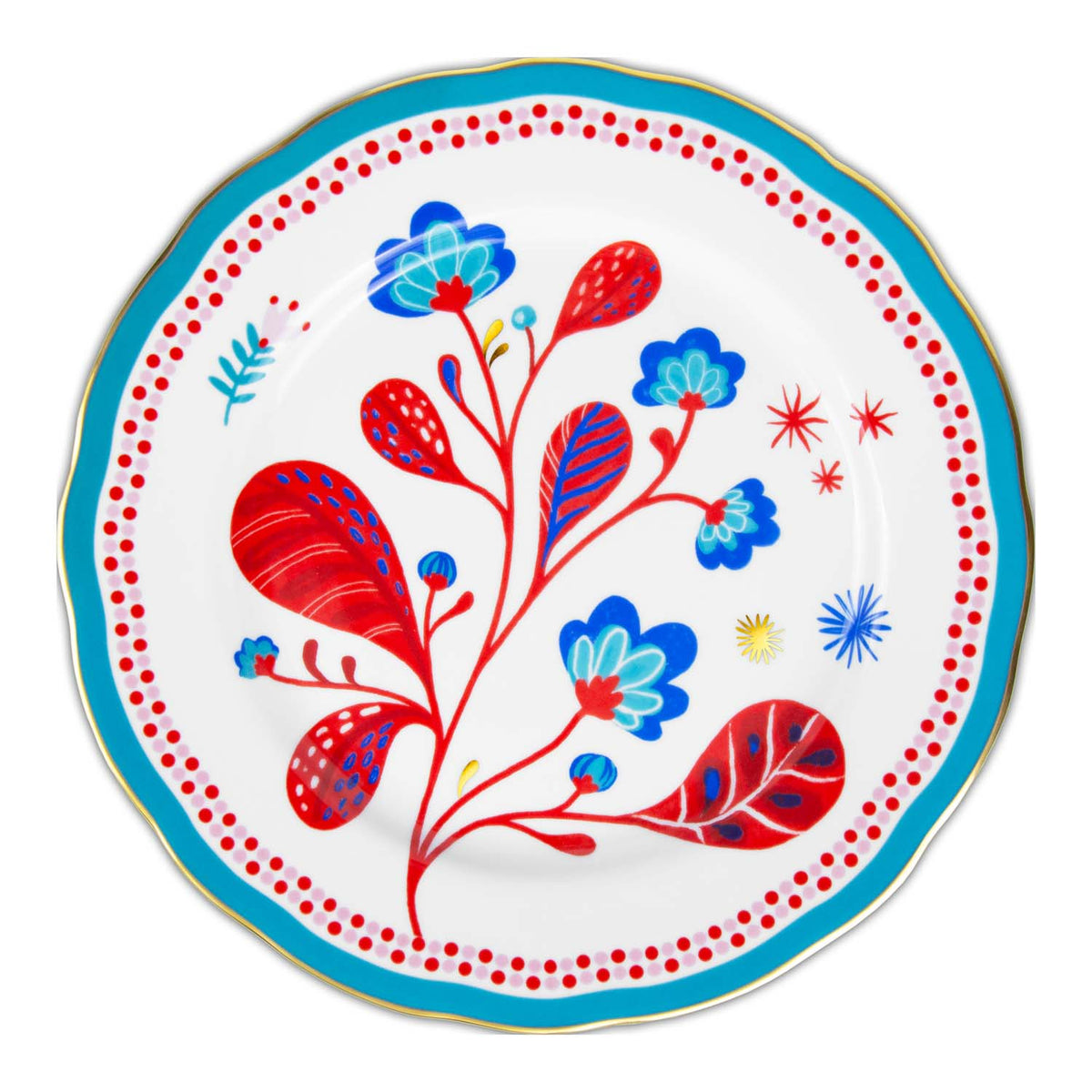 Baci Milano Mamma Mia Yaprak Desenli Yemek Tabağı 28 cm