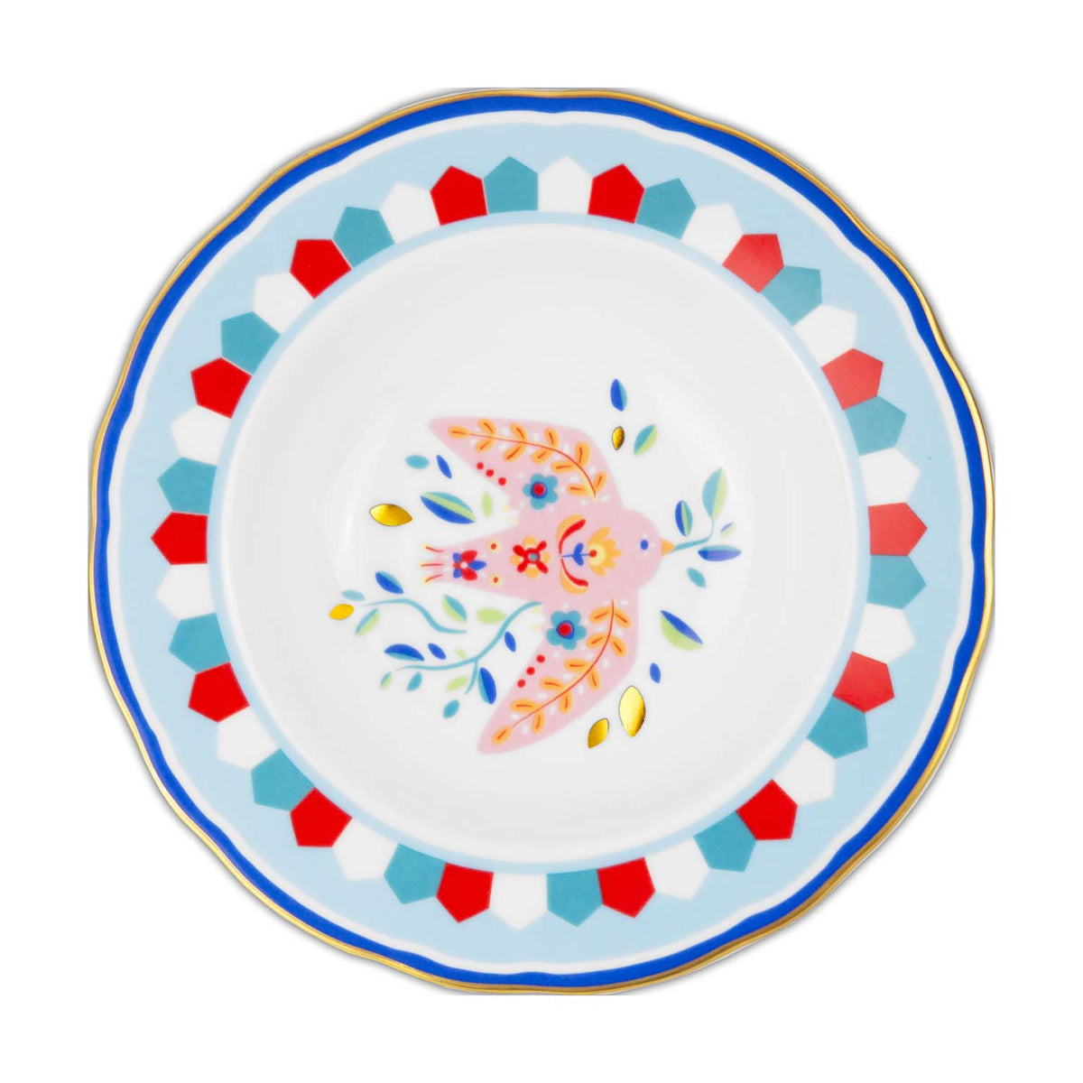 Baci Milano Mamma Mia Kuş Desenli Tabak 22 cm