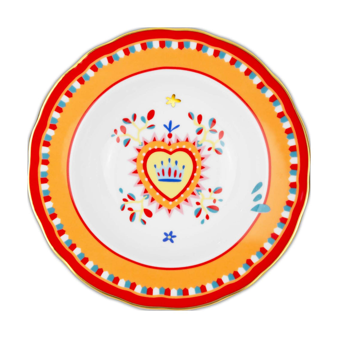 Baci Milano Mamma Mia Kalp Desenli Tabak 22 cm