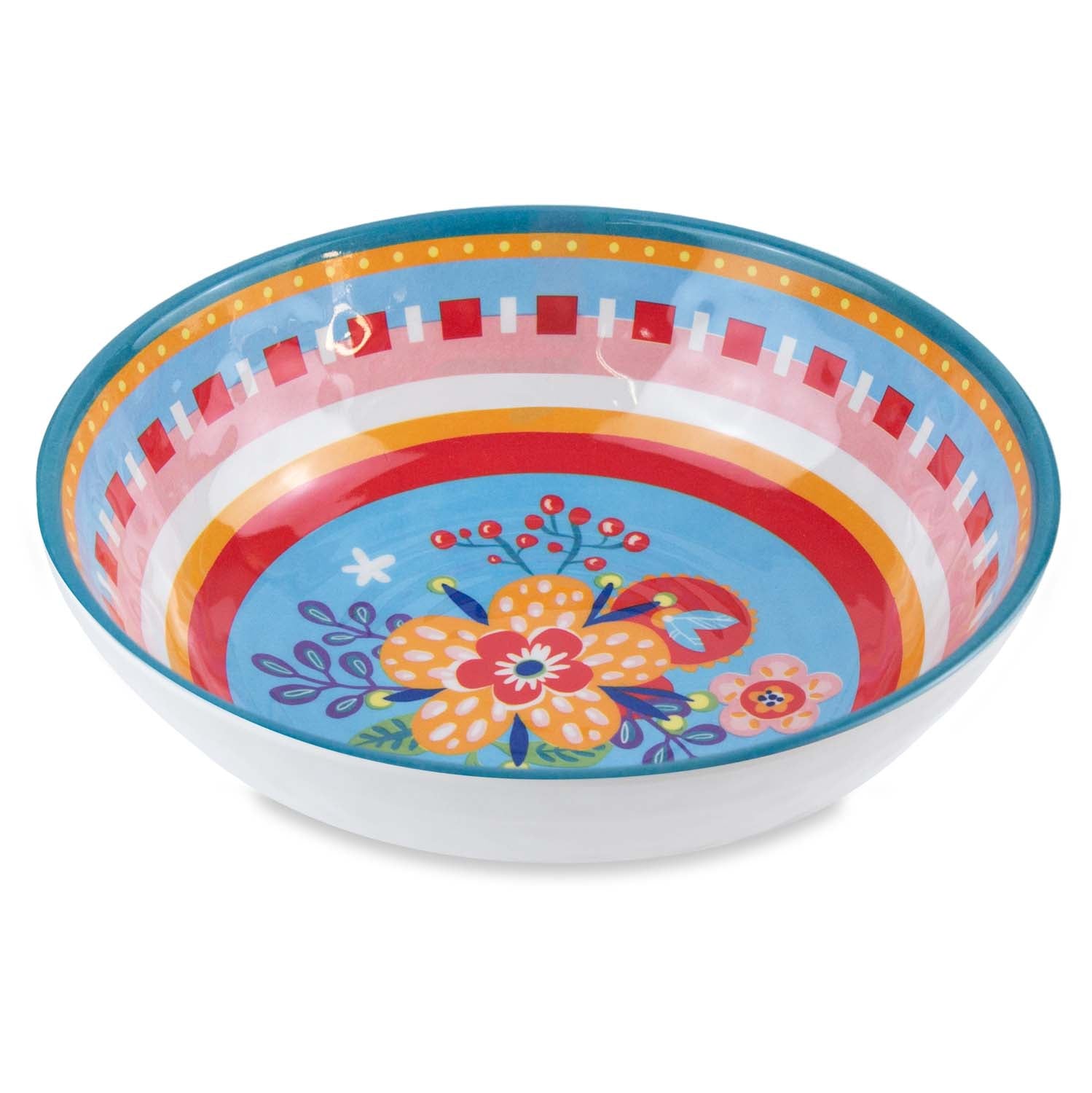 Baci Milano Mamma Mia 6'lı Çiçek Desenli Kase Seti 23 cm