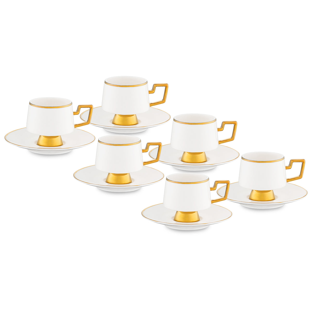 Jumbo Ellmore Gold 6 Kişilik Kahve Fincan Takımı
