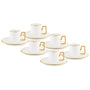 Jumbo Sorin-100 12 Parça 6 Kişilik Kahve Fincan Takımı Gold