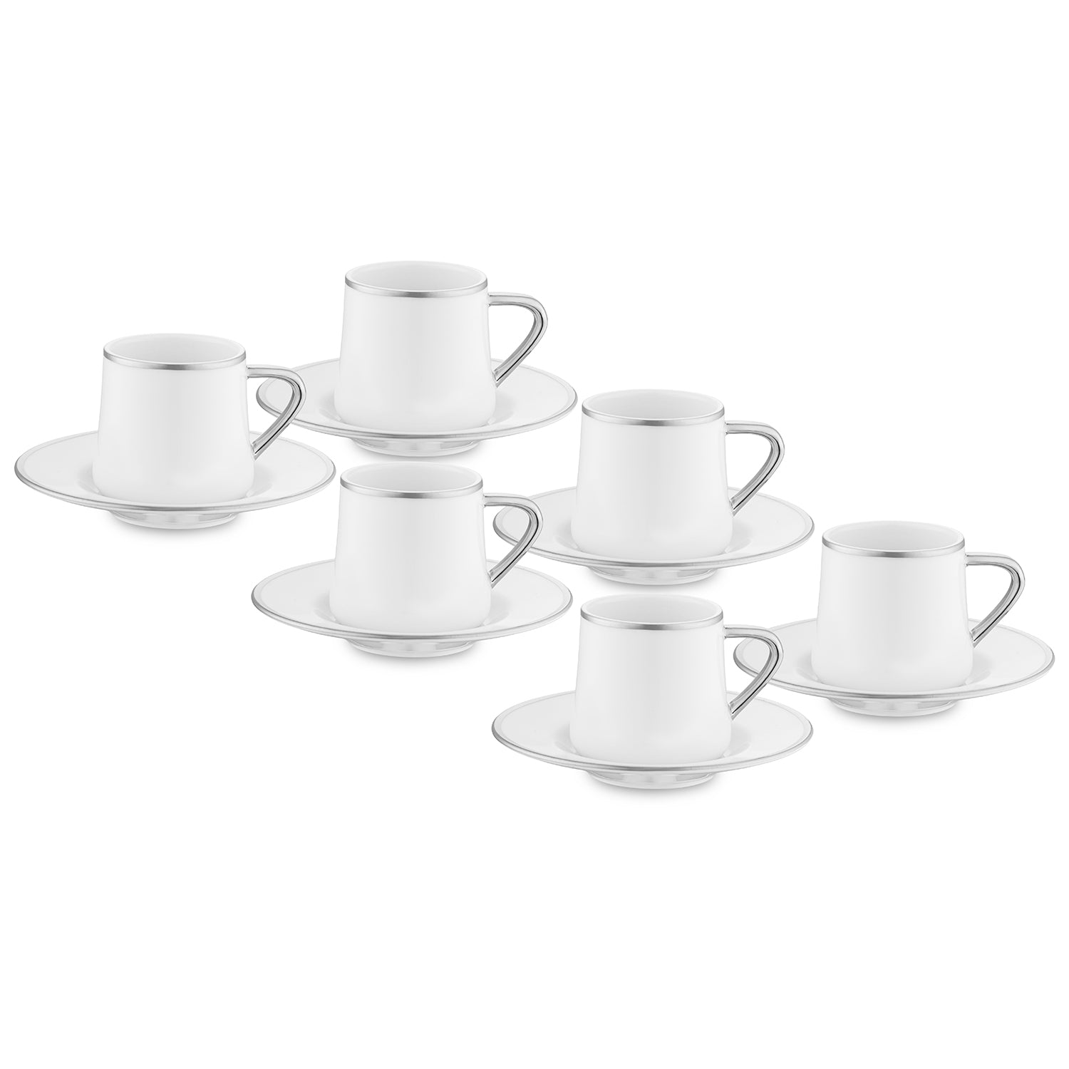 Jumbo Valetta Platin 12 Parça 6 Kişilik Fincan Takımı