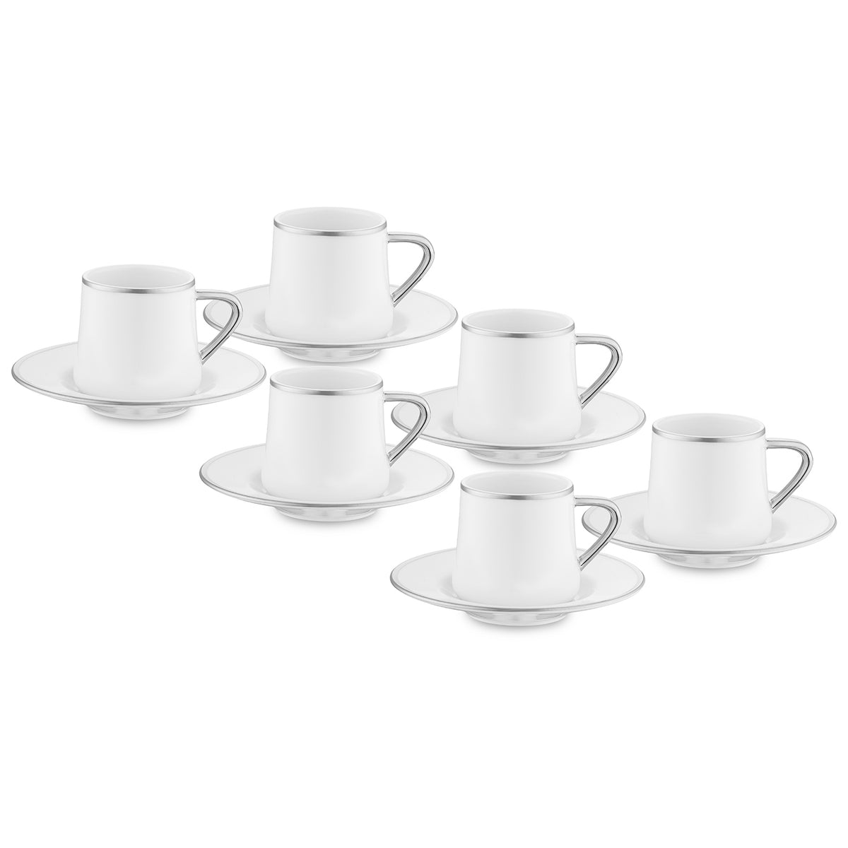 Jumbo Valetta Platin 6 Kişilik Fincan Takımı