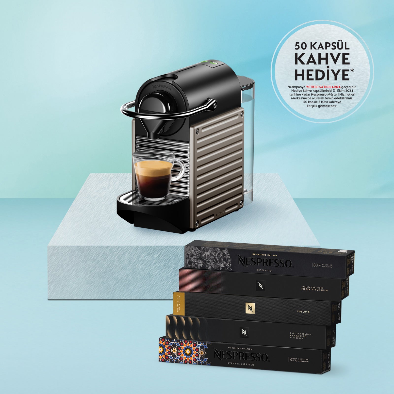 NESPRESSO C61 PIXIE TITAN KAHVE MAKİNESİ