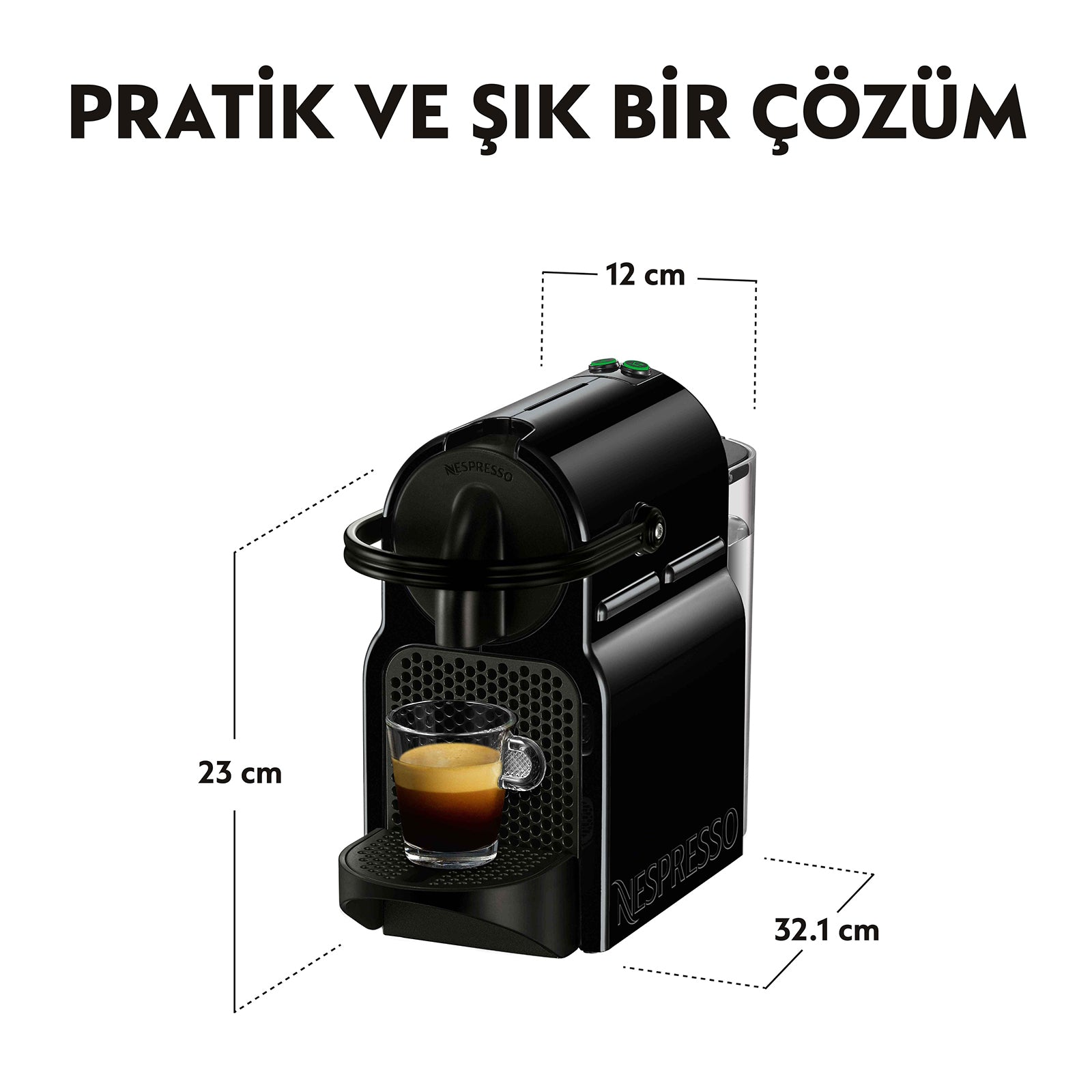 NESPRESSO INISSIA D40 BLACK Jumbo