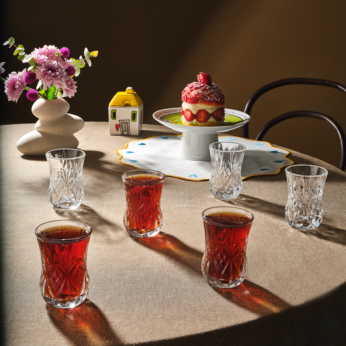 Rcr Melodia 6'lı Çay Bardağı Takımı