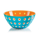 GUZZINI LE MURRINE KASE MAVİ TURUNCU 25 CM